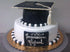 Black and White Graduation Cake