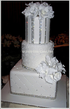 White Sparkle Wedding Cake